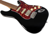 Suhr Select Classic S HSS Guitar, Roasted Flamed Neck, Black, Maple