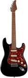 Suhr Select Classic S Guitar, Roasted Flamed Neck, Black, Maple