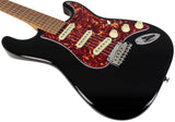 Suhr Select Classic S Guitar, Roasted Flamed Neck, Black, Maple