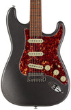 Suhr Select Classic S Guitar, Roasted Flamed Neck, Charcoal Frost Metallic, Maple