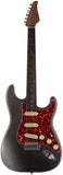 Suhr Select Classic S Guitar, Roasted Flamed Neck, Charcoal Frost Metallic, Rosewood