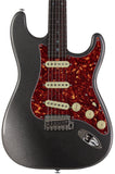 Suhr Select Classic S Guitar, Roasted Flamed Neck, Charcoal Frost Metallic, Rosewood