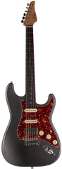Suhr Select Classic S HSS Guitar, Roasted Flamed Neck, Charcoal Frost Metallic, Rosewood