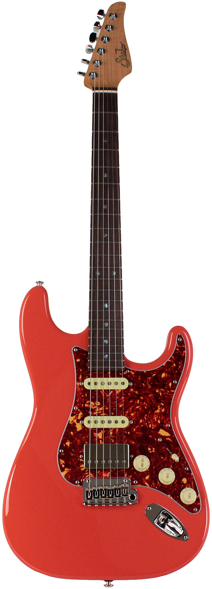 Suhr Select Classic S HSS Guitar, Roasted Flamed Neck