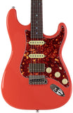 Suhr Select Classic S HSS Guitar, Roasted Flamed Neck, Fiesta Red, Rosewood