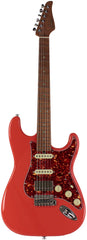 Suhr Select Classic S HSS Guitar, Roasted Flamed Neck, Fiesta Red, Maple