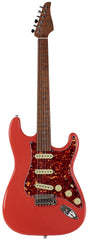 Suhr Select Classic S Guitar, Roasted Flamed Neck, Fiesta Red, Maple