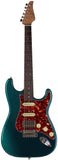 Suhr Select Classic S HSS Guitar, Roasted Flamed Neck, Ocean Turquoise, Rosewood