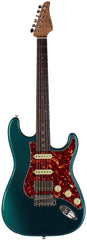 Suhr Select Classic S HSS Guitar, Roasted Flamed Neck, Ocean Turquoise, Rosewood