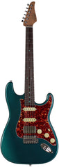 Suhr Select Classic S HSS Guitar, Roasted Flamed Neck, Ocean Turquoise, Rosewood