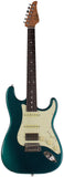 Suhr Select Classic S HSS Guitar, Roasted Flamed Neck, Ocean Turquoise, Rosewood