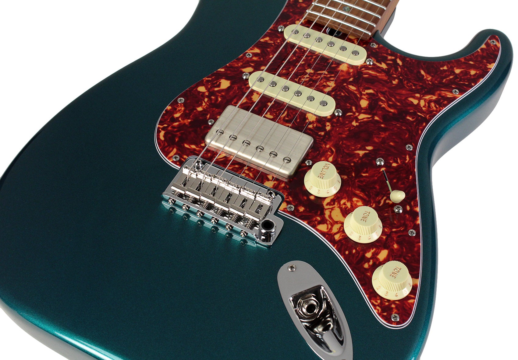 Suhr Select Classic S HSS Guitar, Roasted Flamed Neck, Ocean