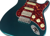 Suhr Select Classic S HSS Guitar, Roasted Flamed Neck, Ocean Turquoise, Rosewood