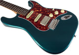 Suhr Select Classic S HSS Guitar, Roasted Flamed Neck, Ocean Turquoise, Rosewood