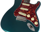 Suhr Select Classic S Guitar, Roasted Flamed Neck, Ocean Turquoise, Rosewood