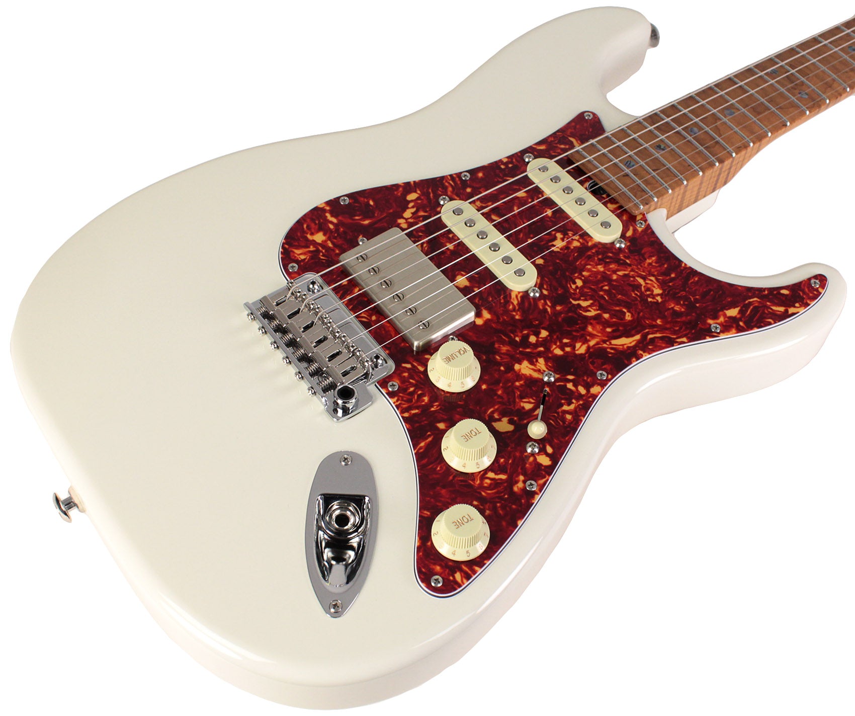 Suhr Select Classic S HSS Guitar, Roasted Flamed Neck, Olympic