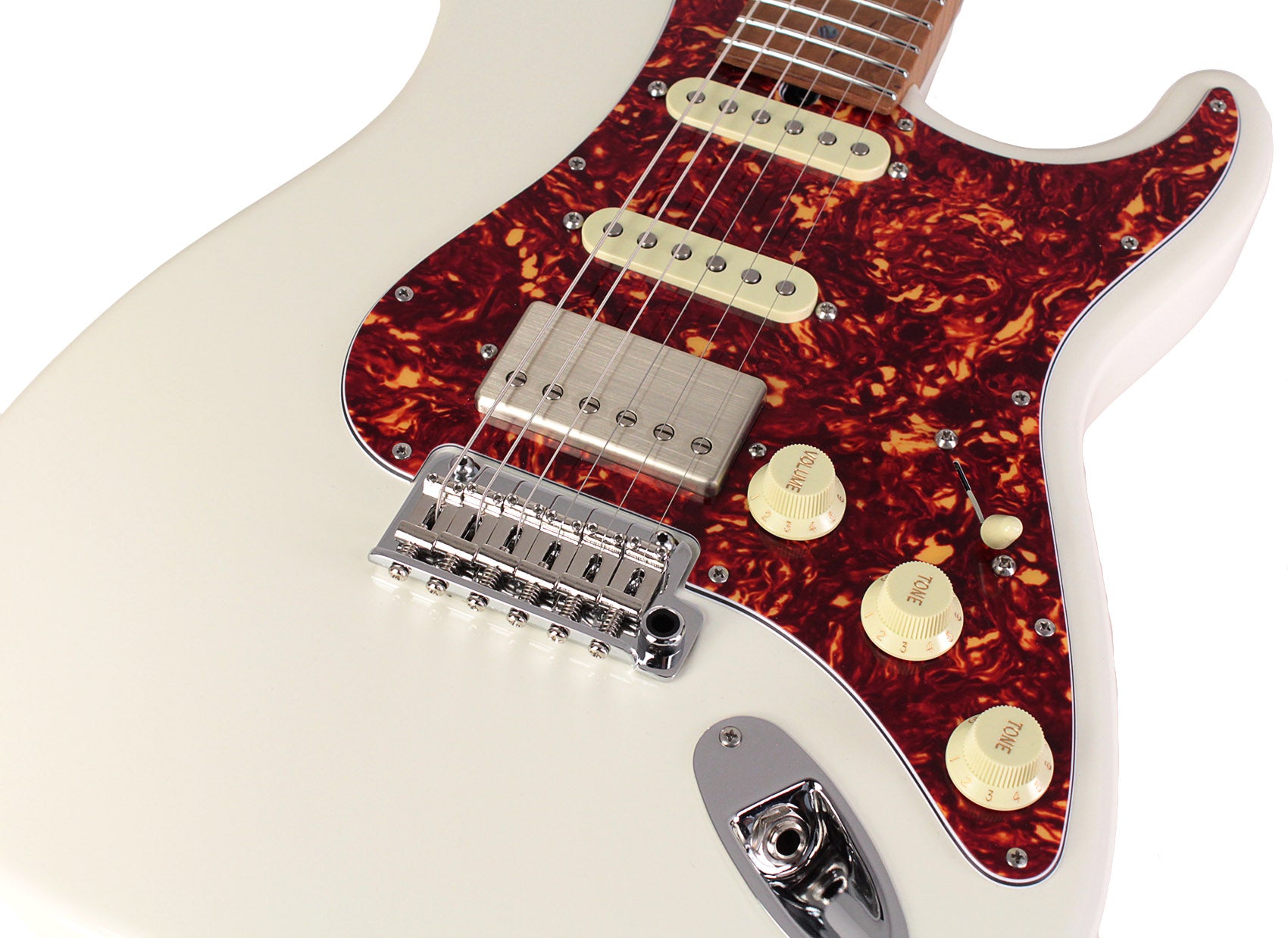 Suhr Select Classic S HSS Guitar, Roasted Flamed Neck, Olympic