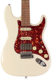 Suhr Select Classic S HSS Guitar, Roasted Flamed Neck, Olympic White, Maple