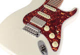 Suhr Select Classic S HSS Guitar, Roasted Flamed Neck, Olympic White, Maple