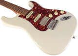 Suhr Select Classic S HSS Guitar, Roasted Flamed Neck, Olympic White, Maple