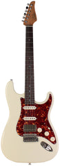 Suhr Select Classic S HSS Guitar, Roasted Flamed Neck, Olympic White, Rosewood