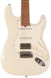 Suhr Select Classic S HSS Guitar, Roasted Flamed Neck, Olympic White, Maple