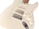 Suhr Select Classic S HSS Guitar, Roasted Flamed Neck, Olympic White, Maple
