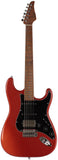 Suhr Select Classic S HSS Guitar, Roasted Flamed Neck, Orange Crush Metallic, Black PG, Maple