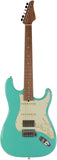 Suhr Select Classic S HSS Guitar, Roasted Flamed Neck, Seafoam Green, Maple