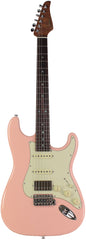 Suhr Select Classic S HSS Guitar, Roasted Flamed Neck, Shell Pink, Rosewood