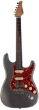 Suhr Select Classic S HSS Guitar, Roasted Flamed Neck, Charcoal Frost Metallic, Rosewood