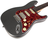 Suhr Select Classic S HSS Guitar, Roasted Flamed Neck, Charcoal Frost Metallic, Rosewood