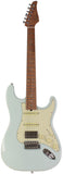 Suhr Select Classic S HSS Guitar, Roasted Flamed Neck, Sonic Blue, Maple