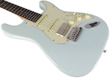 Suhr Select Classic S HSS Guitar, Roasted Flamed Neck, Sonic Blue, Rosewood