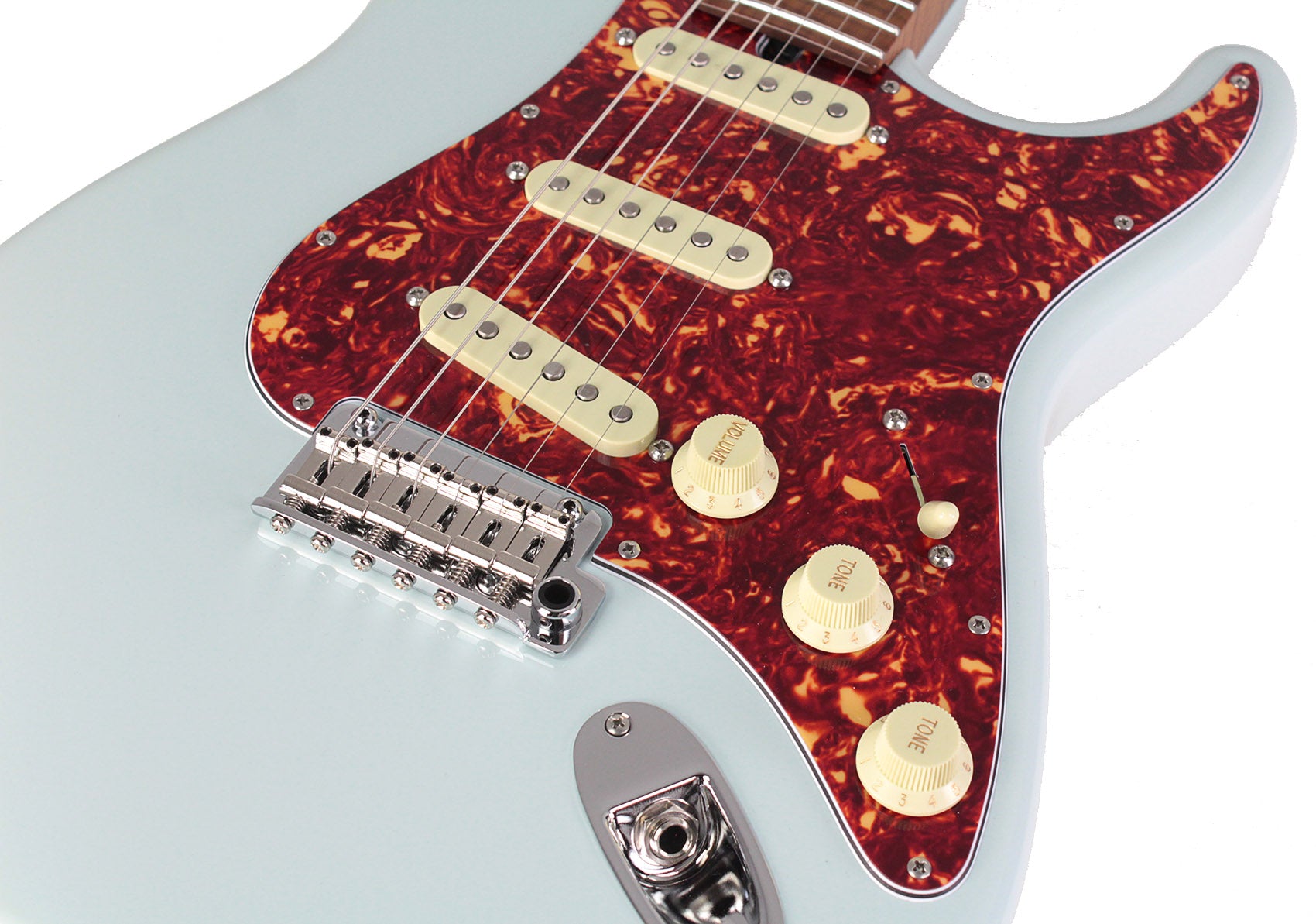 Suhr Select Classic S Guitar, Roasted Flamed Neck, Sonic Blue