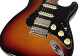 Suhr Select Classic S HSS Guitar, Roasted Flamed Neck, 3-Tone Burst, Black PG, Maple