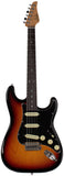 Suhr Select Classic S Guitar, Roasted Flamed Neck, 3-Tone Burst, Rosewood