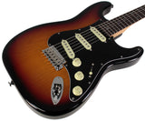 Suhr Select Classic S Guitar, Roasted Flamed Neck, 3-Tone Burst, Rosewood