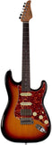 Suhr Select Classic S HSS Guitar, Roasted Flamed Neck, 3-Tone Burst, Rosewood