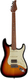 Suhr Select Classic S HSS Guitar, Roasted Flamed Neck, 3-Tone Burst, Maple