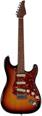 Suhr Select Classic S Guitar, Roasted Flamed Neck, 3-Tone Burst, Maple