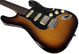 Suhr Select Classic S HSS Guitar, Roasted Flamed Neck, 2 Tone Burst, Rosewood