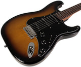 Suhr Select Classic S Guitar, Roasted Flamed Neck, Tobacco Burst, Rosewood