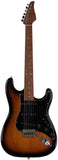 Suhr Select Classic S Guitar, Roasted Flamed Neck, 2-Tone Tobacco, Maple