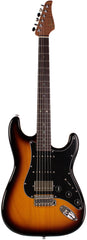 Suhr Select Classic S HSS Guitar, Roasted Flamed Neck, Tobacco Burst, Rosewood