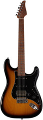 Suhr Select Classic S HSS Guitar, Roasted Flamed Neck, 2-Tone Tobacco Burst, Maple