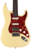 Suhr Select Classic S HSS Guitar, Roasted Flamed Neck, Vintage White, Rosewood