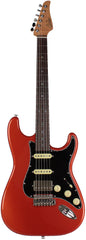 Suhr Select Classic S HSS Guitar, Roasted Flamed Neck, Orange Crush Metallic, Rosewood