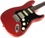 Suhr Select Classic S HSS Guitar, Roasted Flamed Neck, Orange Crush Metallic, Rosewood