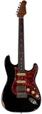 Suhr Select Classic S Antique HSS Guitar, Roasted Flamed Neck, Black, Rosewood